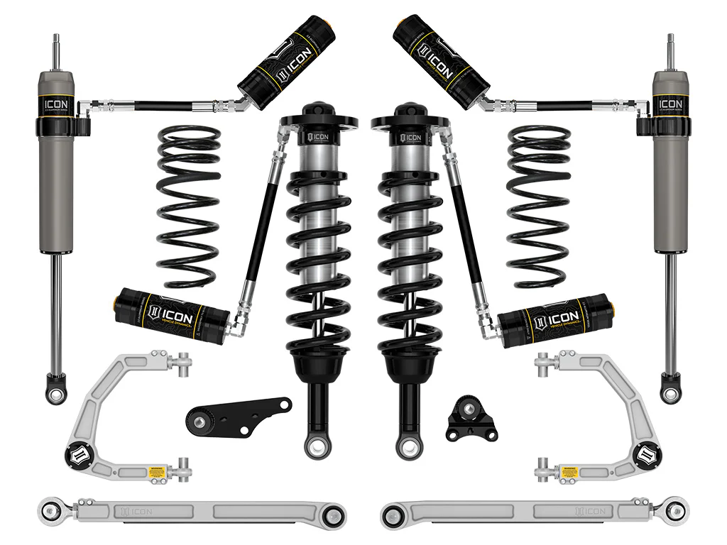 Icon 1.25-3" Stage 7 Suspension System Billet Overland Coils Rear Kit for 2024-2025 Toyota Tacoma 4WD