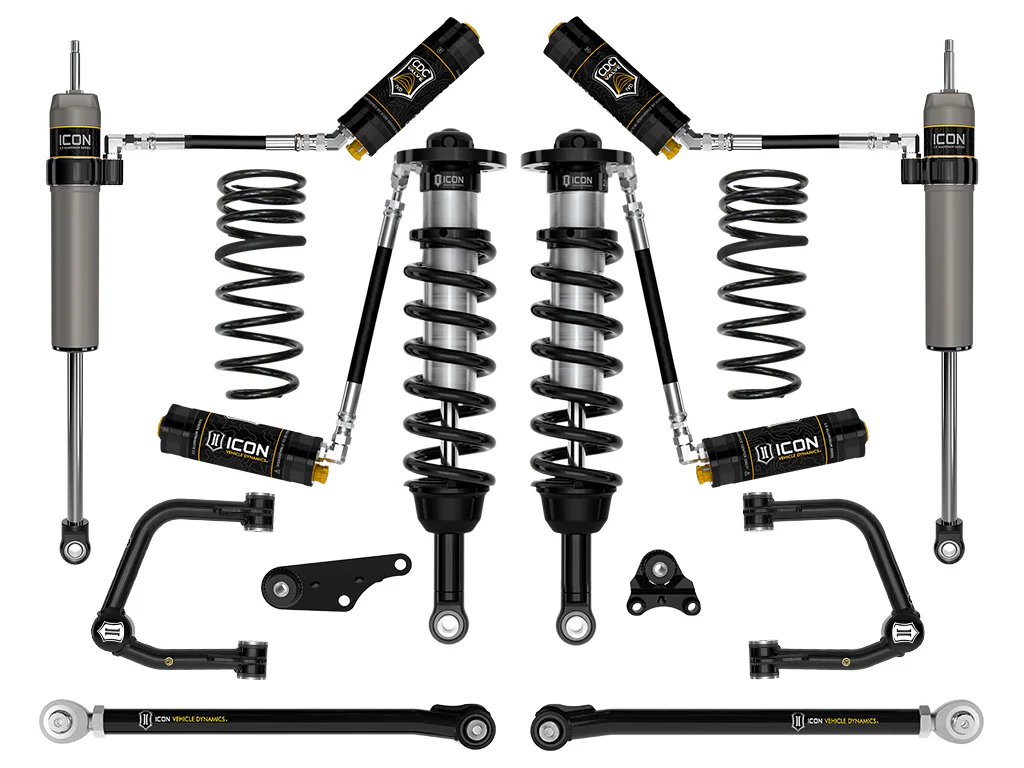 Icon 1.25-3" Stage 8 Suspension System Tubular Overland Coils Rear Kit for 2024-2025 Toyota Tacoma 4WD