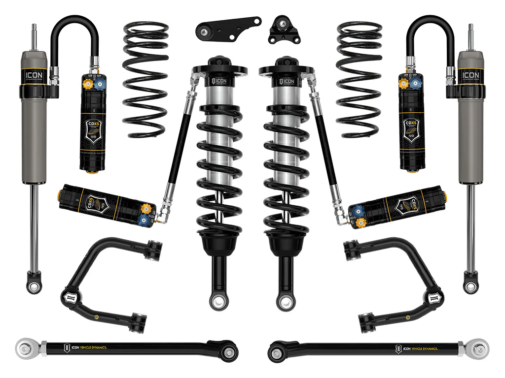 Icon 1.25-3" Stage 9 Suspension System w/Tubular Overland Coils Rear Kit for 2024-2025 Toyota Tacoma 4WD