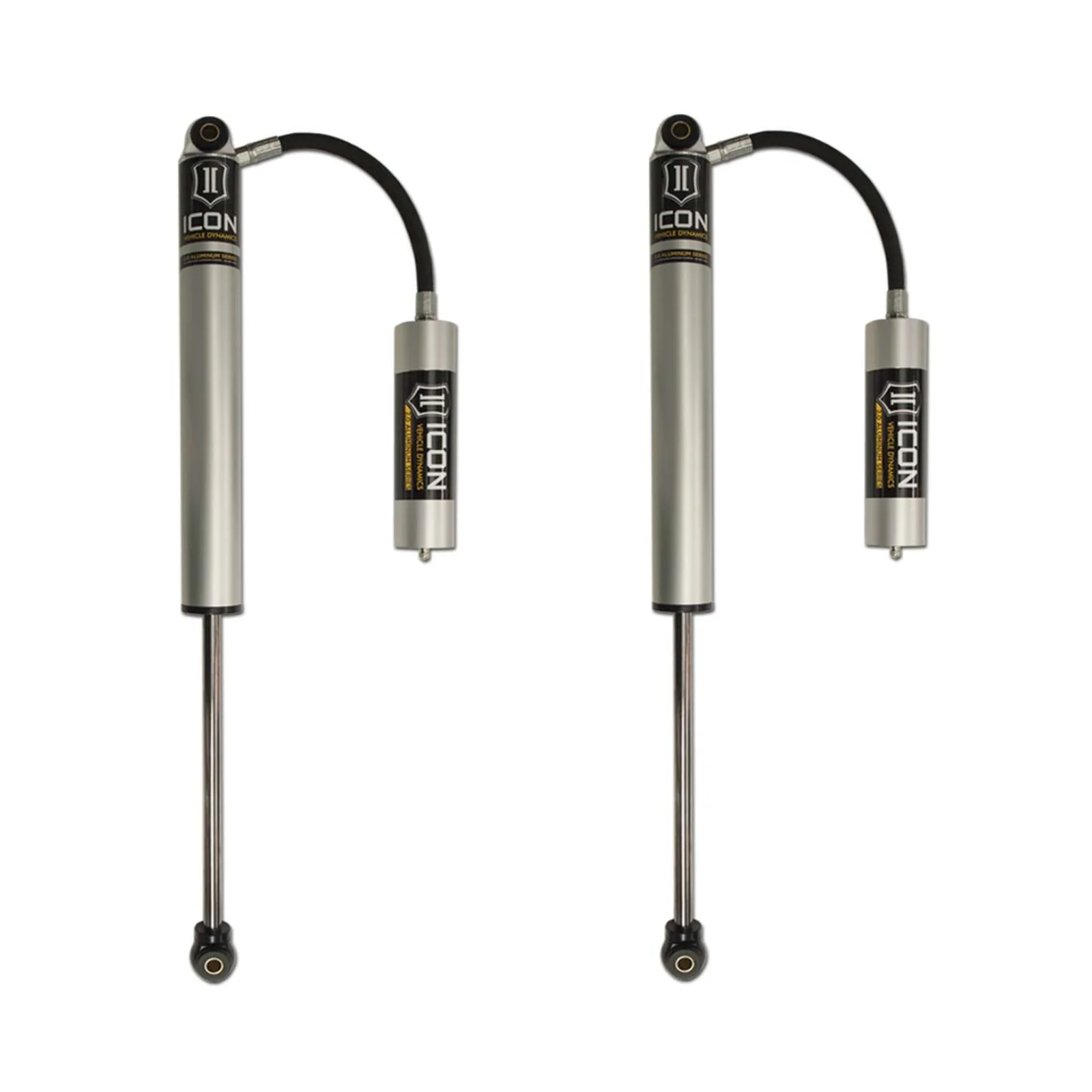 Icon 2.0 Remote Reservoir Shocks Rear Pair for 2001-2021 GMC Sierra 2500 HD 4WD RWD