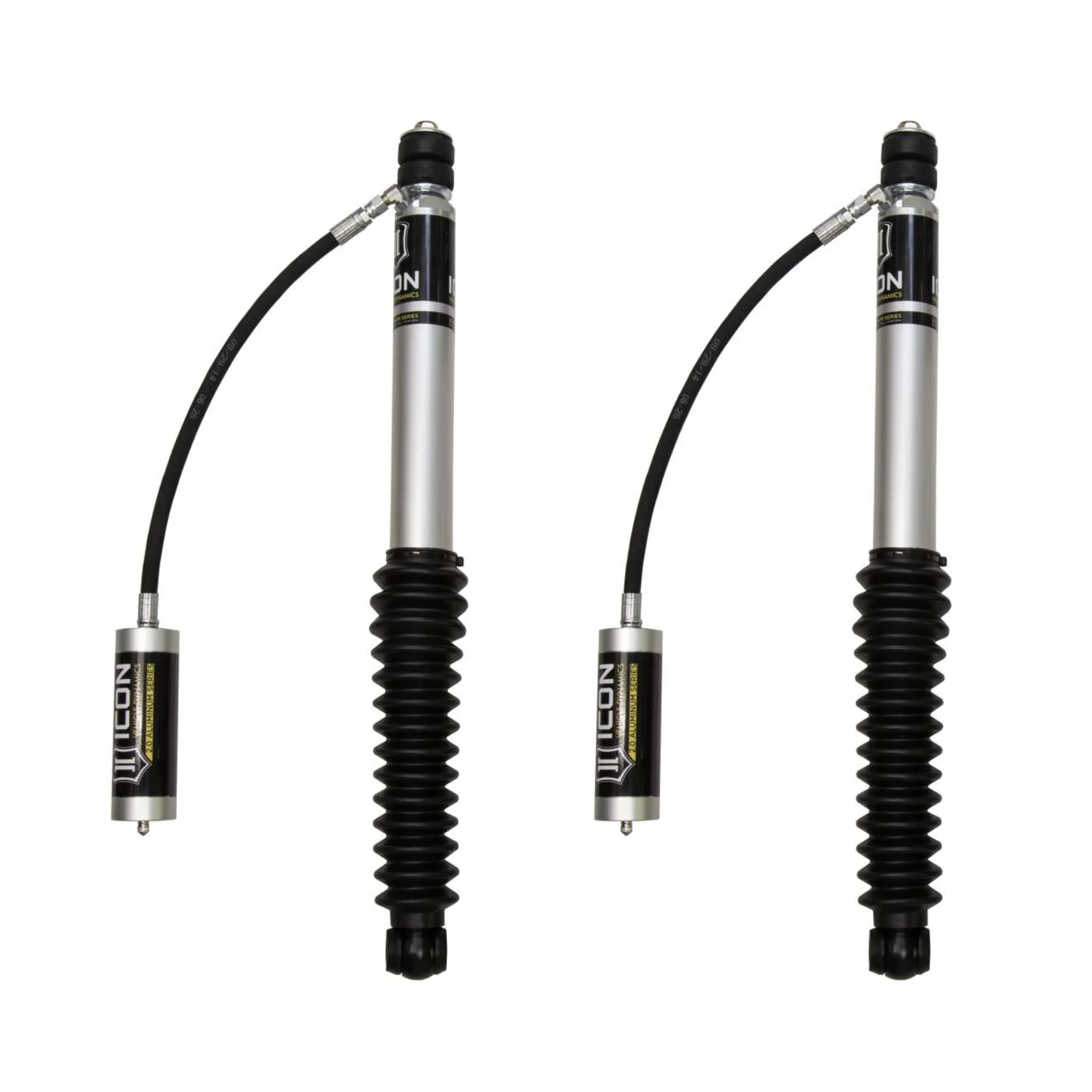 Icon 2.0 Remote Reservoir Shocks Rear Pair for 2007-2014 Toyota FJ Cruiser 4WD RWD w/1-3" lift