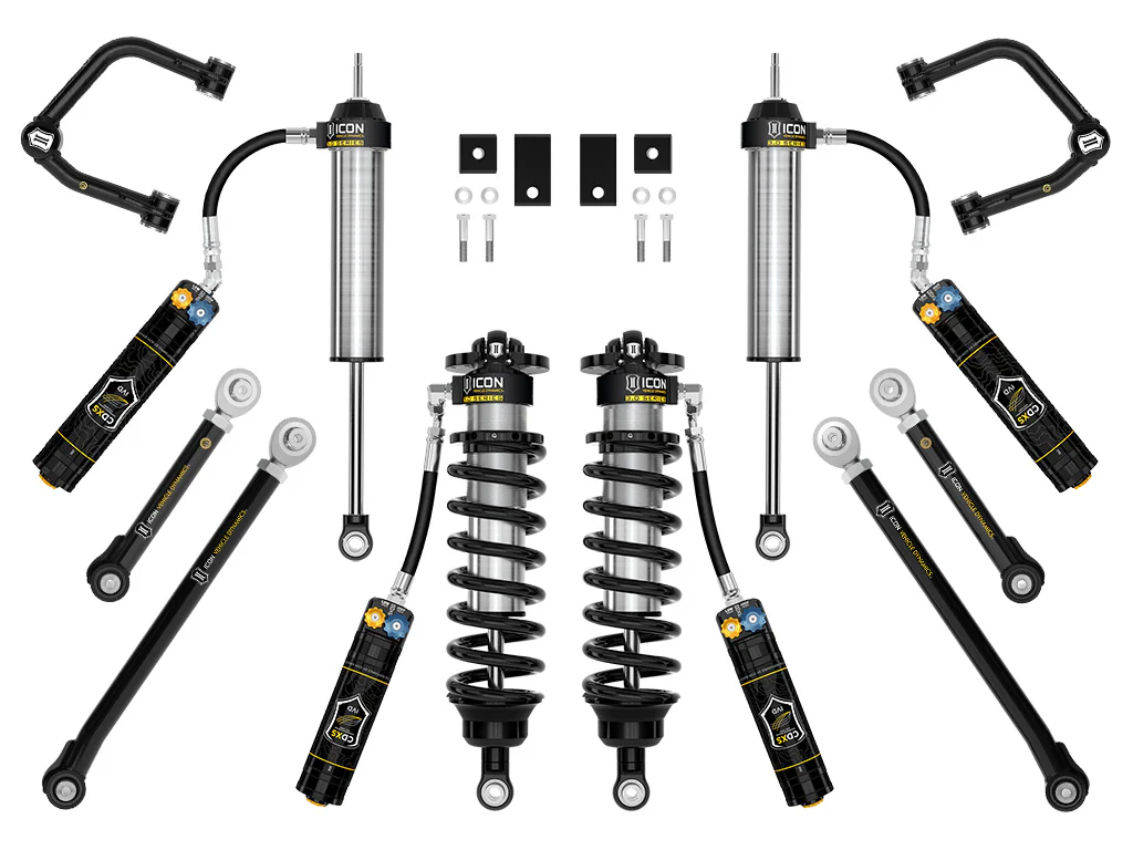 Icon 2-3.25" Stage 2 3.0 Suspension System CDXS Tubular Kit for 2022-2025 Toyota Tundra Full Hybrid EV Gas