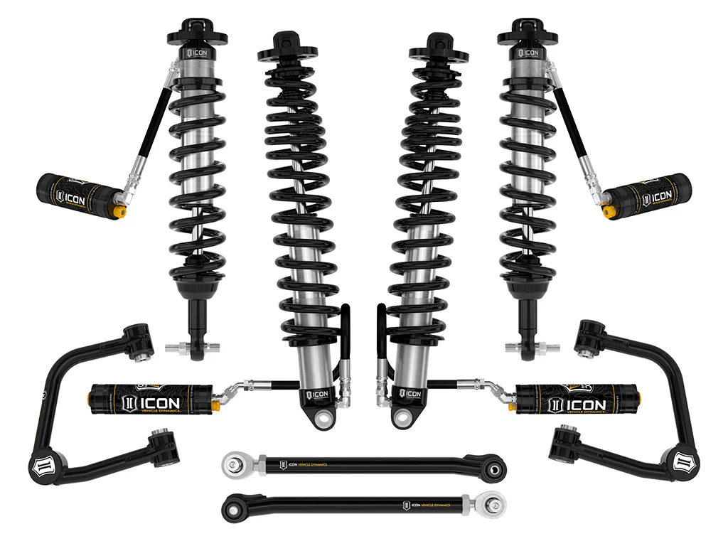 Icon 2-3" Lift Stage 6 Suspension System CDXS Tubular Kit for 2022-2023 Ford Bronco Heavy Rate Rear Springs