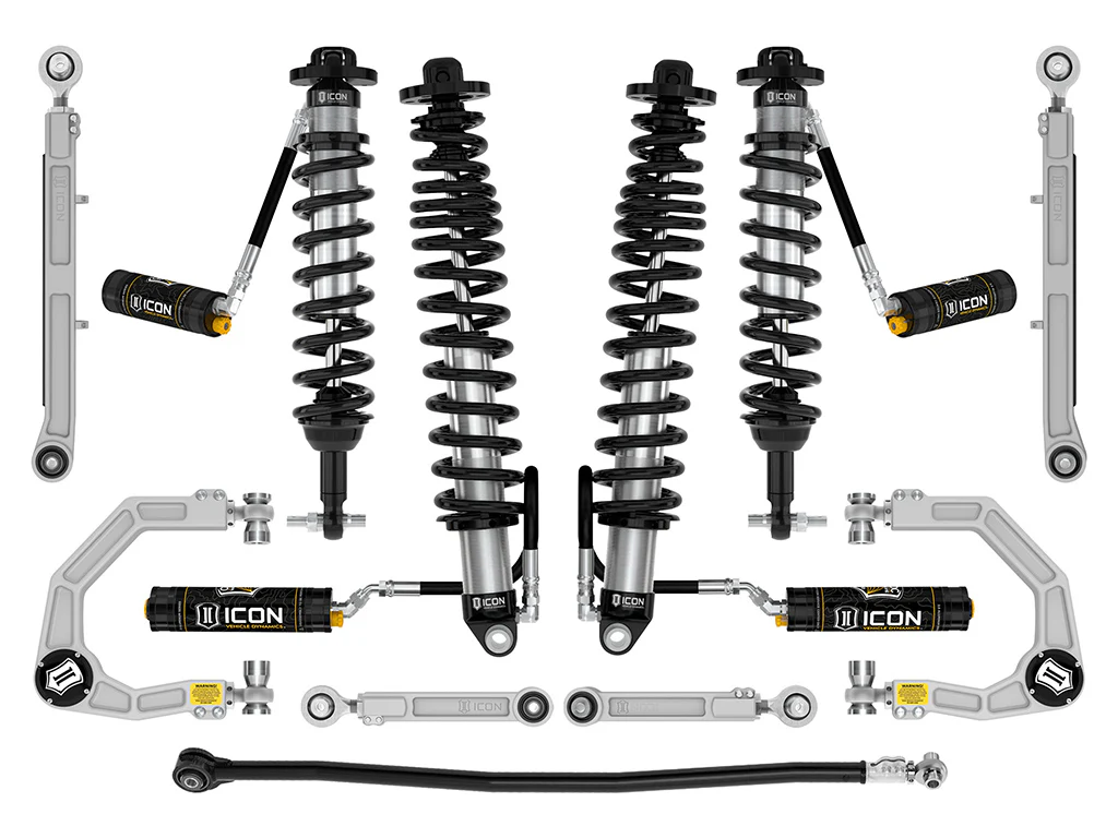 Icon 2-3" Lift Stage 7 Suspension System CDCV Billet Kit for 2022-2023 Ford Bronco Heavy Rate Rear Springs