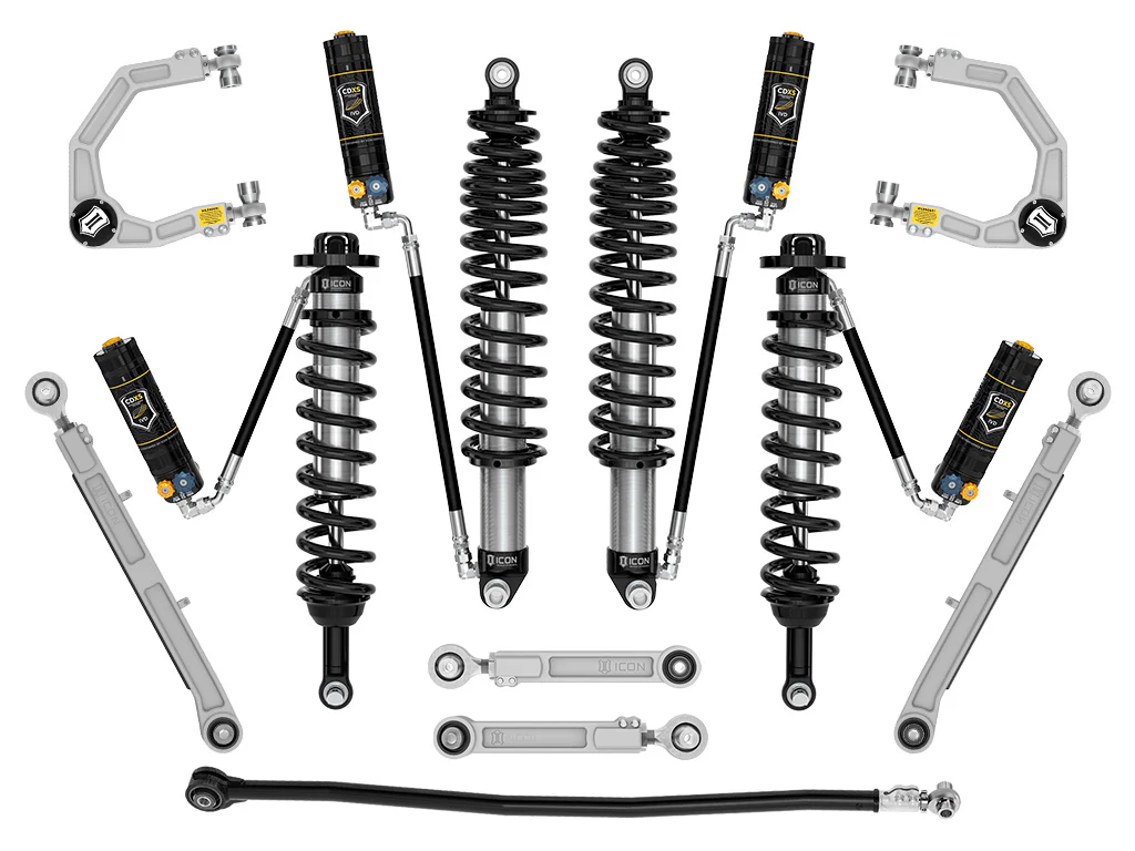 Icon 2-3" Lift Stage 7 Suspension System CDXS Billet Kit for 2022-2023 Ford Bronco Heavy Rate Rear Springs