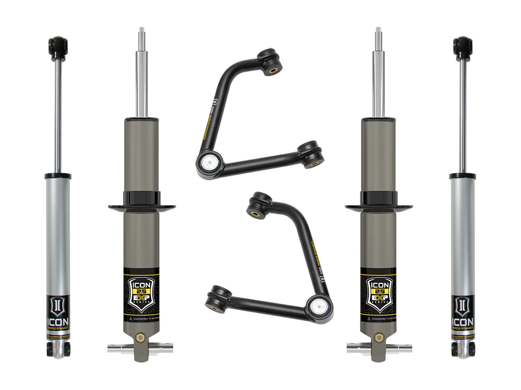 Icon 2.38-3.75" Stage 2 Expansion Suspension System w/Tubular UCA Kit for 2019-2023 GMC Sierra 1500 Diesel