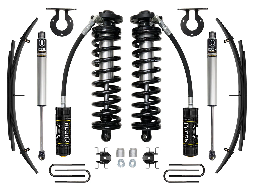 Icon 2.5-3" Stage 1 Coilover Conversion System w/Expansion Packs Kit for 2017-2019 Ford F350 Super Duty Diesel