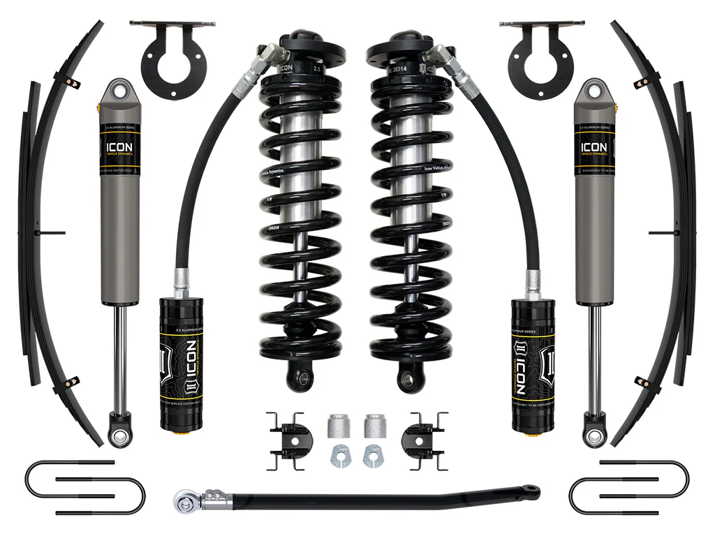 Icon 2.5-3" Stage 2 Coilover Conversion System w/Expansion Pack Kit for 2008-2010 Ford F350 Super Duty 4WD Diesel