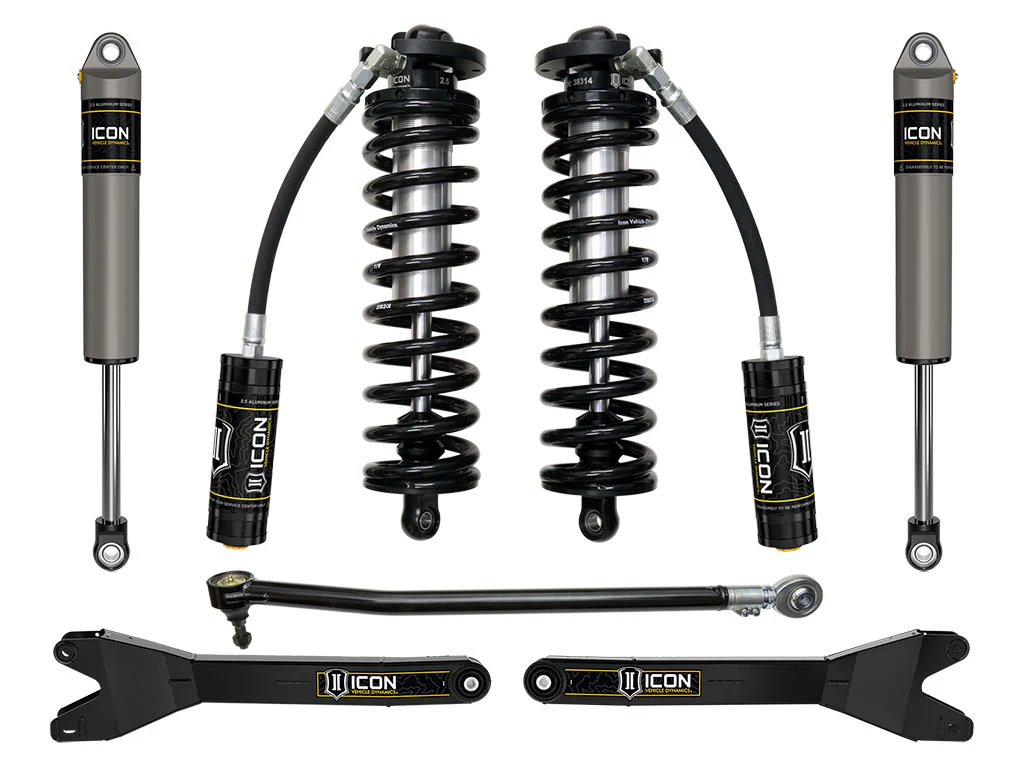 Icon 2.5-3" Stage 2 Coilover Conversion System w/Radius Arms Kit for 2023-2026 Ford F350 Super Duty Diesel