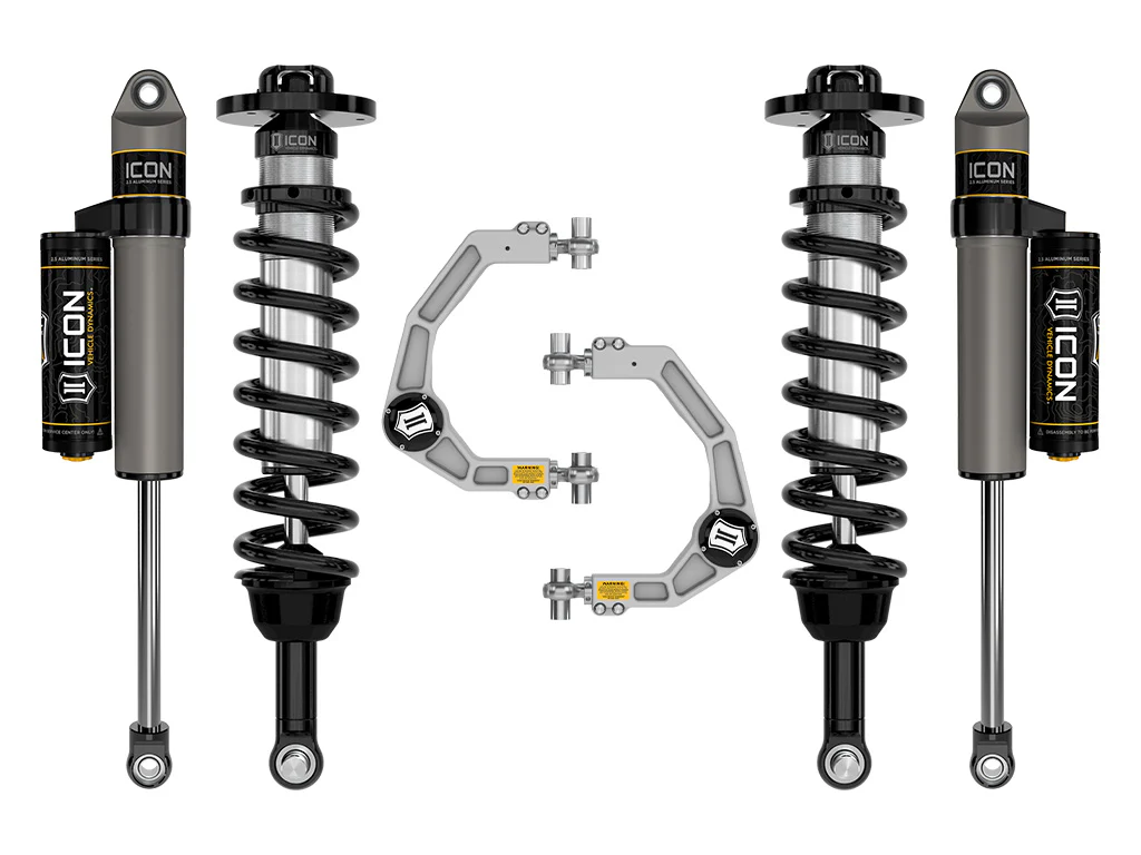 Icon 2.5-3" Stage 2 Suspension System w/Billet UCA Kit for 2021 Ford F150