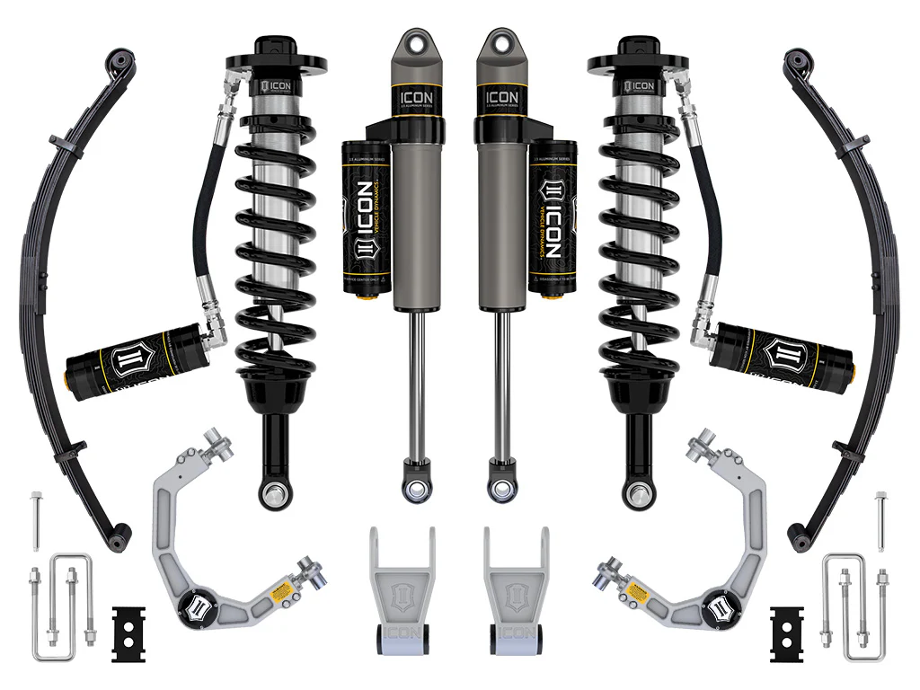 Icon 2.5-3" Stage 3 Suspension System w/Billet UCA Leaf Pack Kit for 2021 Ford F150