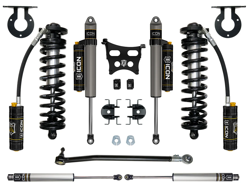 Icon 2.5-3" Stage 4 Coilover Conversion System Kit for 2023 Ford F250 Super Duty 4WD Gas