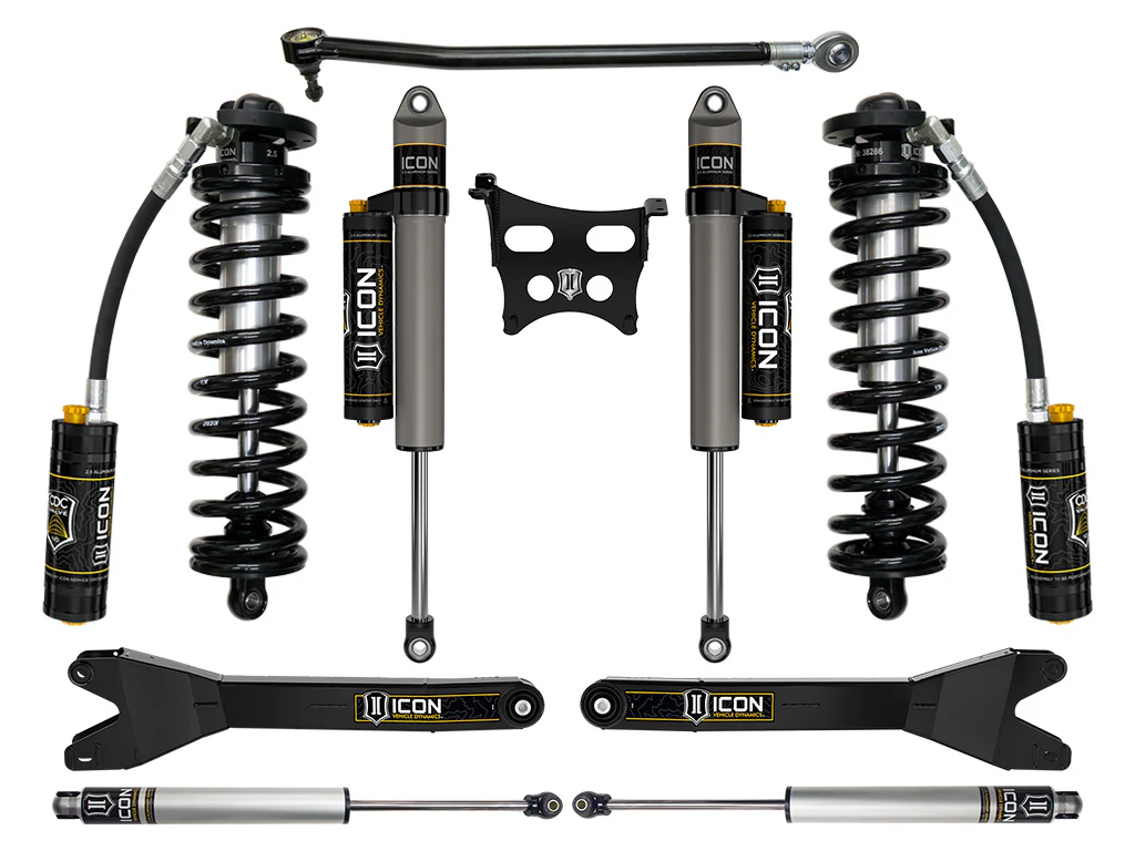 Icon 2.5-3" Stage 4 Coilover Conversion System w/Radius Arms Kit for 2023-2025 Ford F250 Super Duty Diesel