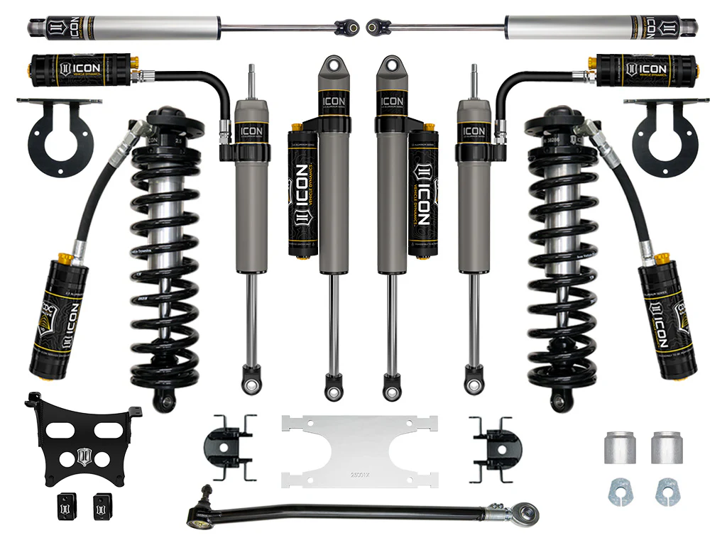 Icon 2.5-3" Stage 5 Coilover Conversion System Kit for 2023-2026 Ford F350 Super Duty 4WD Gas Std Cab Pickup
