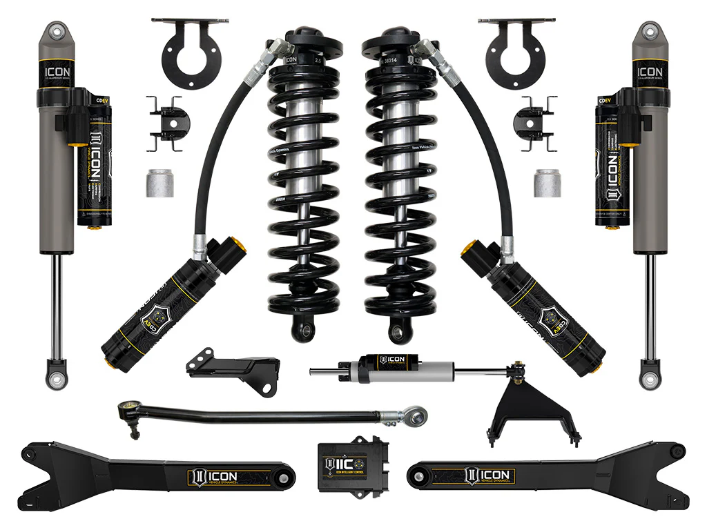 Icon 2.5-3" Stage 6 Coilover Conversion System w/Radius Arms Kit for 2023-2025 Ford F250 Super Duty Diesel