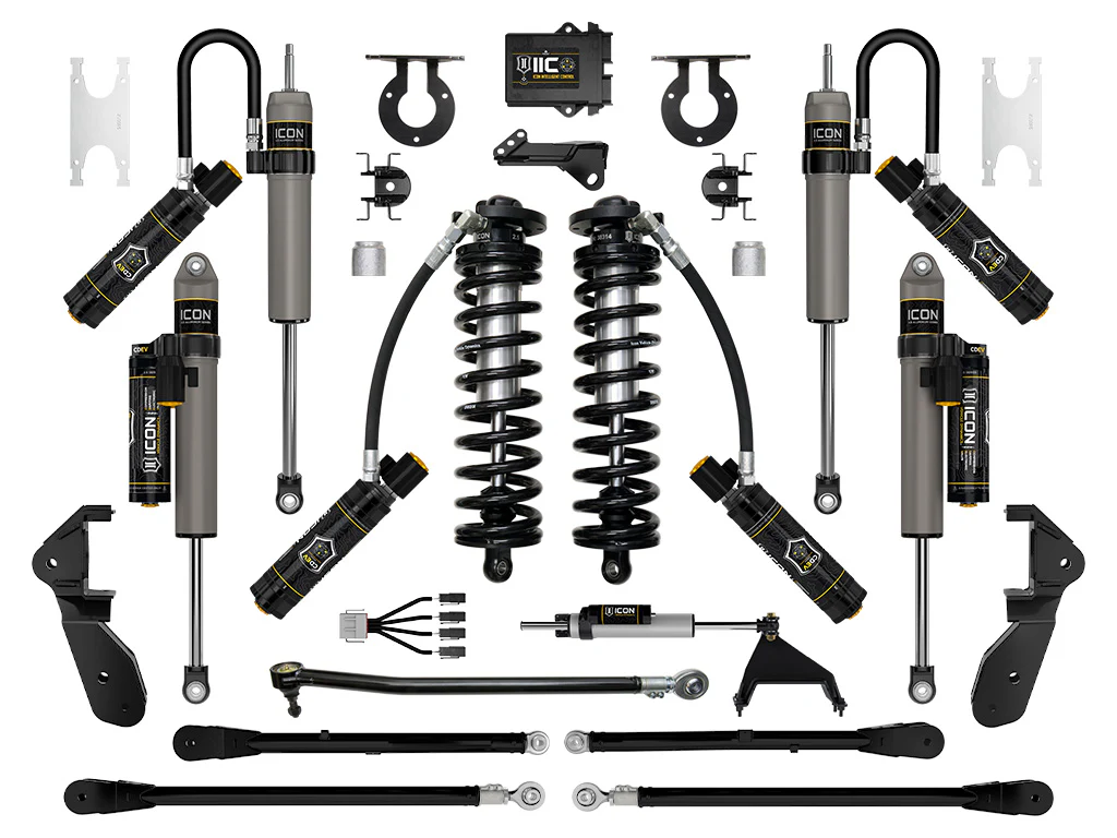 Icon 2.5-3" Stage 7 Coilover Conversion System w/4 LINK Kit for 2023-2026 Ford F350 Super Duty Diesel