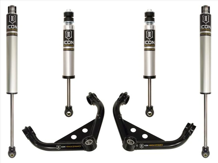 Icon 2.5 Internal Reservoir Shocks System w/ UCA Kit for 2011-2019 Chevrolet Silverado 3500 HD