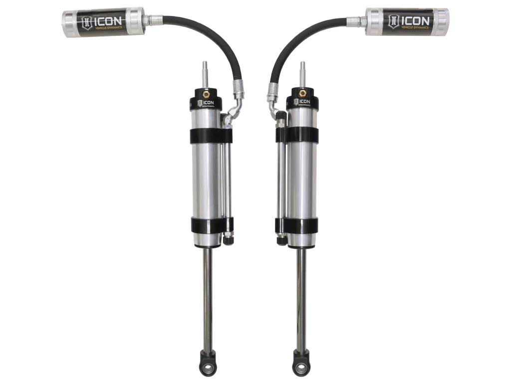 Icon 2.5 Omega Remote Reservoir Shocks Front Pair for 2007-2018 Jeep Wrangler JK