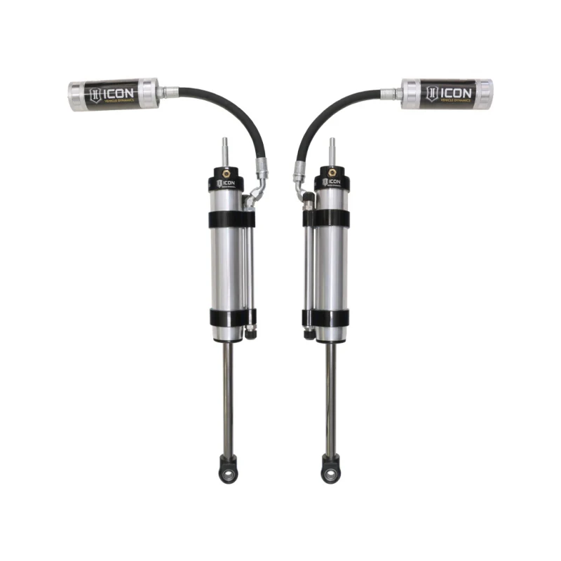 Icon 2.5 Omega Remote Reservoir Shocks Front Pair for 2007-2018 Jeep Wrangler JK - Image 2
