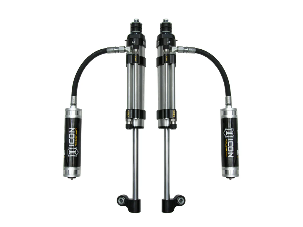 Icon 2.5 Omega Remote Reservoir Shocks Pair for 2007-2014 FJ Cruiser Tacoma 4WD