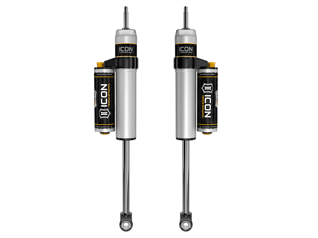Icon 2.5 Piggyback Reservoir CDCV Shocks Pair for 2019-2022 Ram 1500 w/3" lift