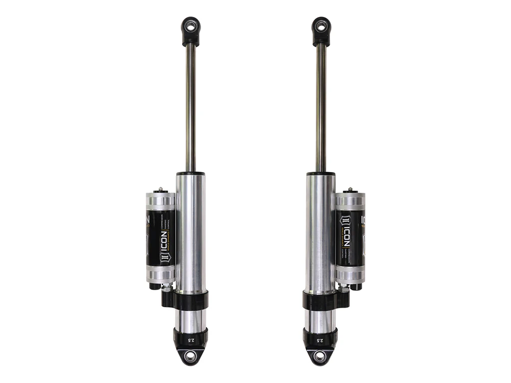 Icon 2.5 Piggyback Reservoir CDCV Shocks Pair for 2019 Chevrolet Silverado 1500