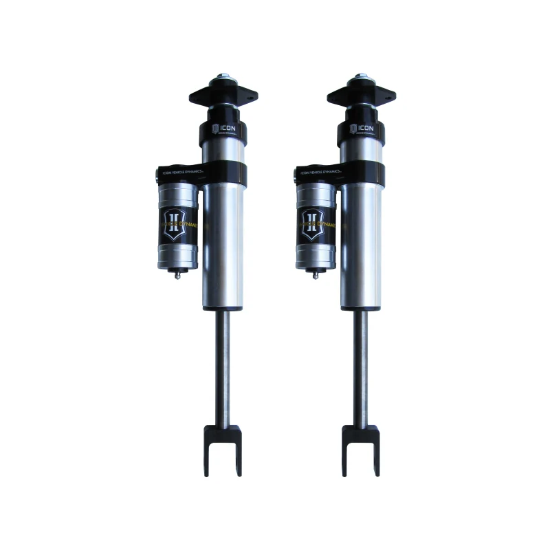 Icon 2.5 Piggyback Reservoir Shocks Pair for 2011-2013 Chevrolet Silverado 3500 w/6-8" lift