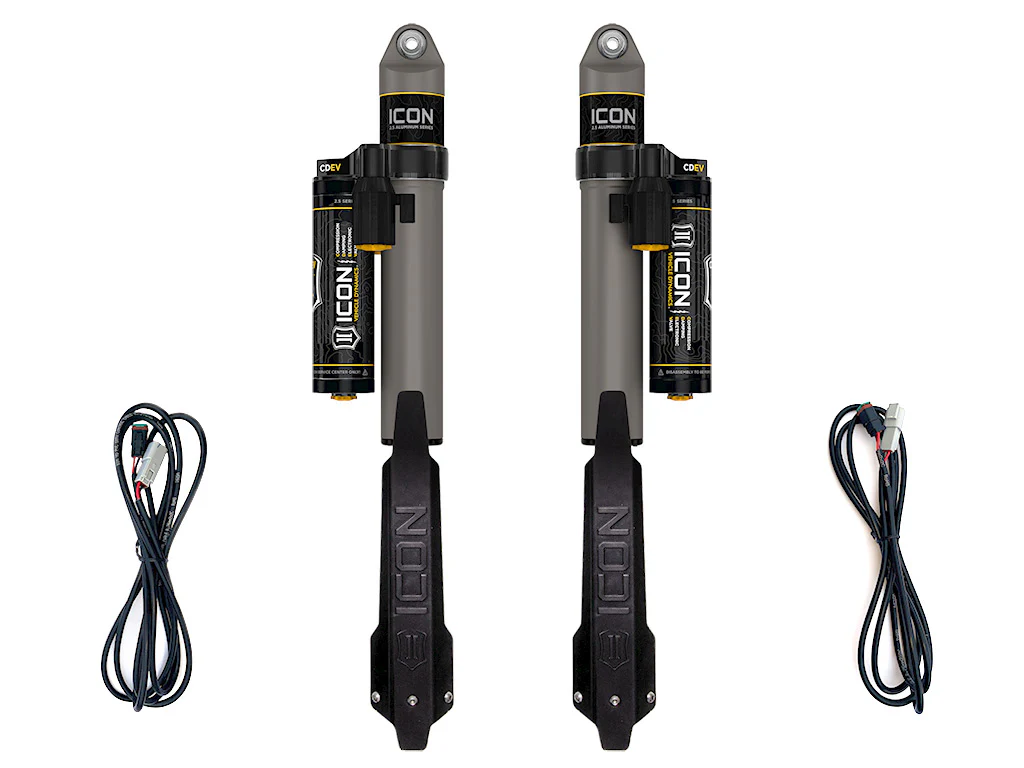 Icon 2.5 Piggyback Reservoir Shocks Rear Pair for 2020-2024 Jeep Gladiator