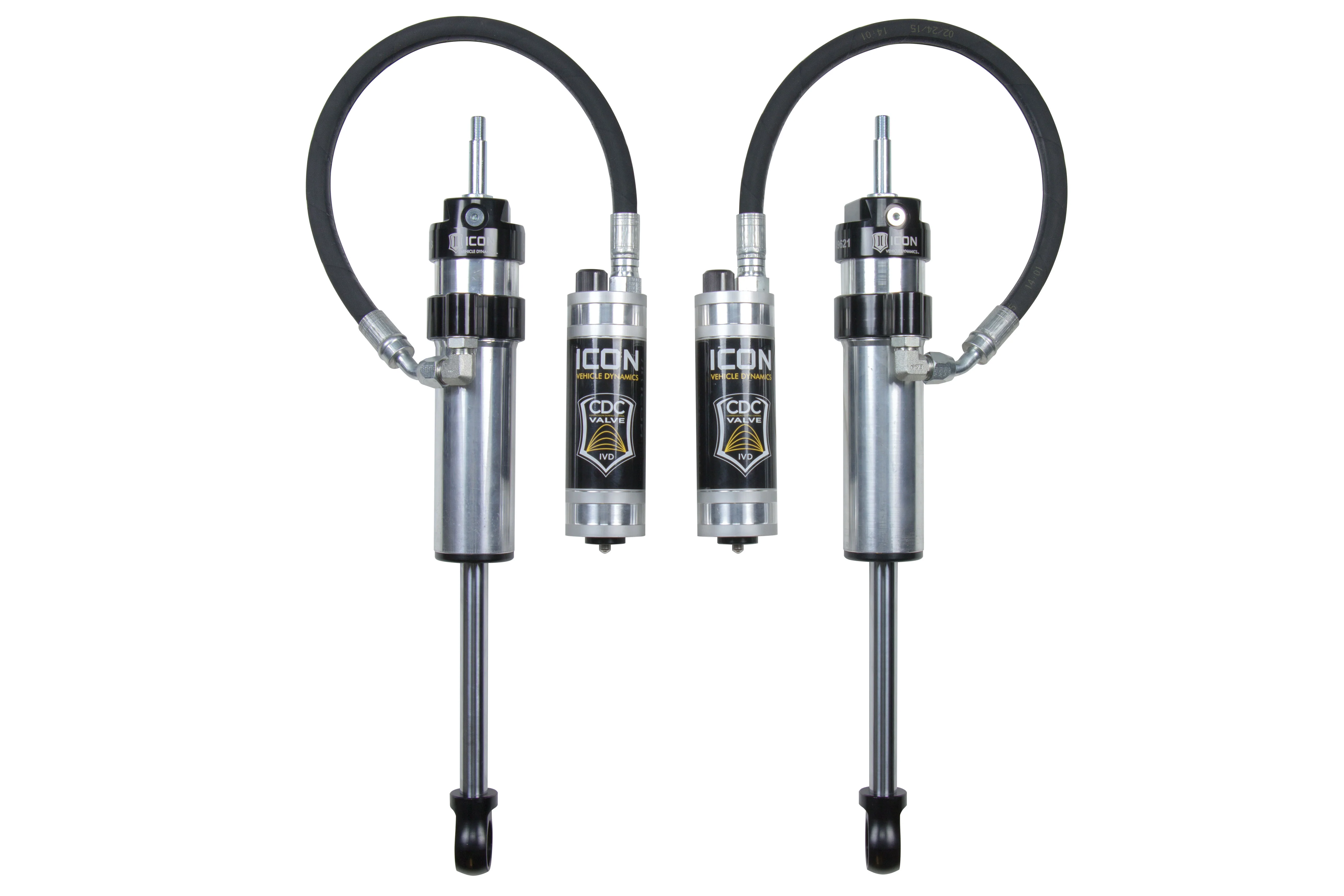 Icon 2.5 Remote Reservoir CDCV Shocks Pair for 1996-2002 Toyota 4Runner