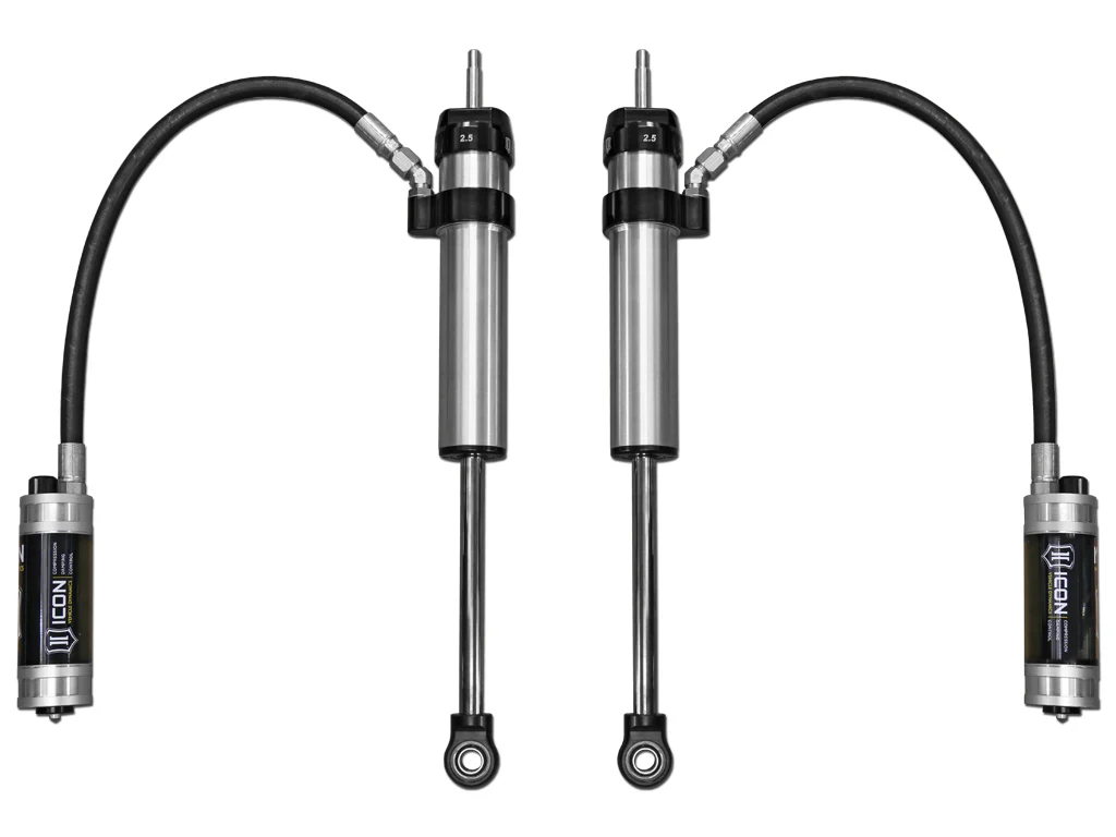 Icon 2.5 Remote Reservoir CDCV Shocks Pair for 2010 Lexus GX460 w/1-3" lift