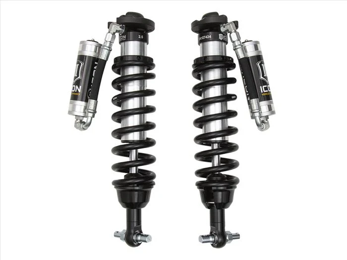 Icon 2.5 Remote Reservoir Coilovers Ext Travel Pair for 2019-2022 Ford Ranger w/0-3.5" lift