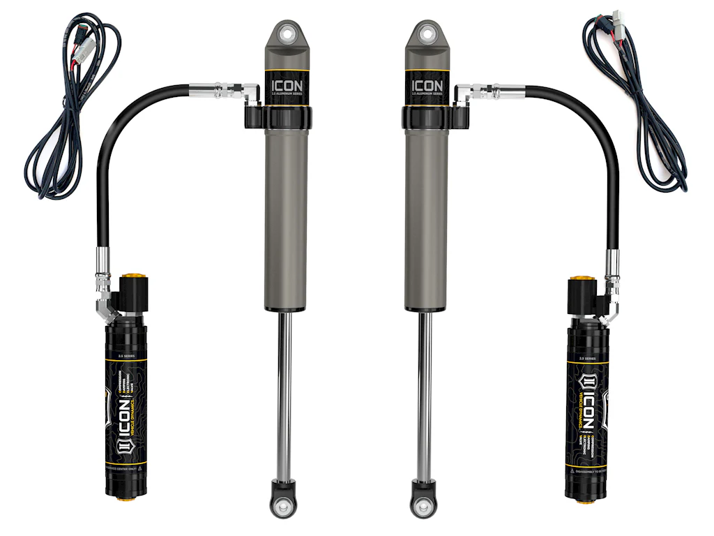 Icon 2.5 Remote Reservoir Shocks Front Pair for 2020-2024 Jeep Gladiator w/2.5" lift