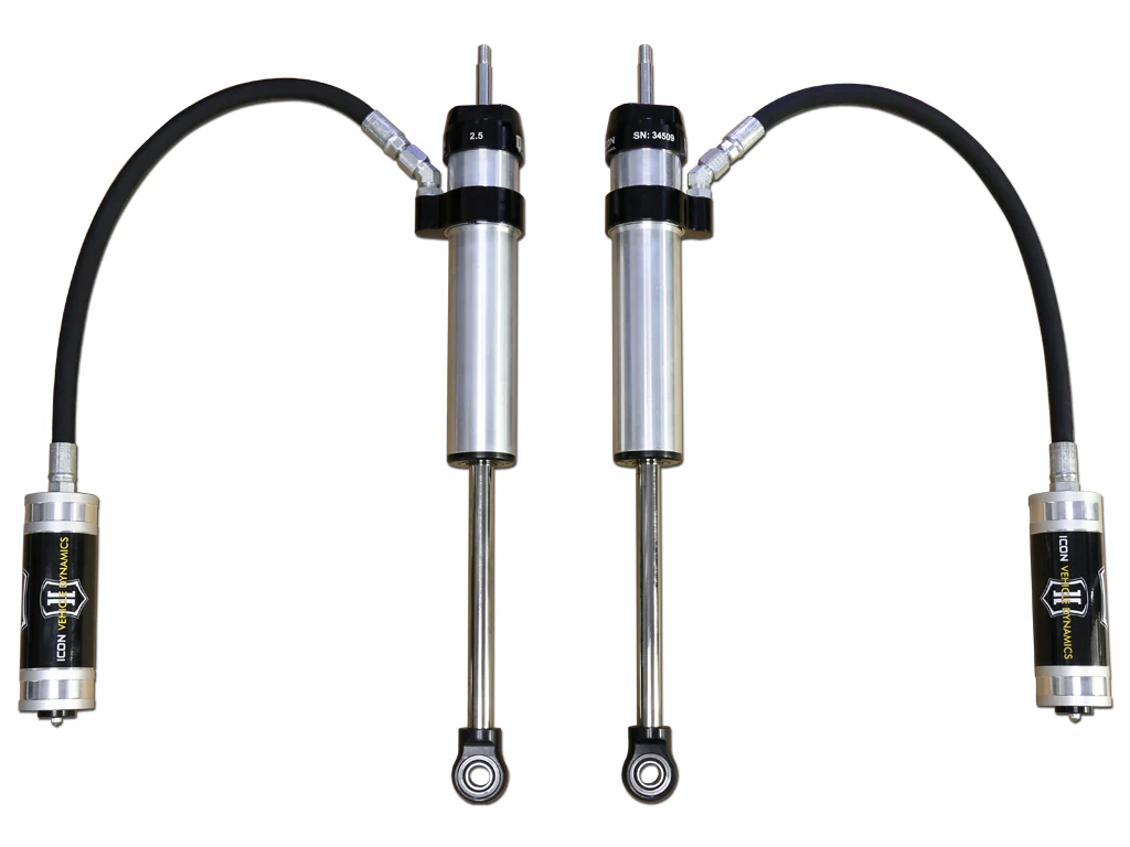Icon 2.5 Remote Reservoir Shocks Rear Pair for 2010 Lexus GX460 w/1-3" lift
