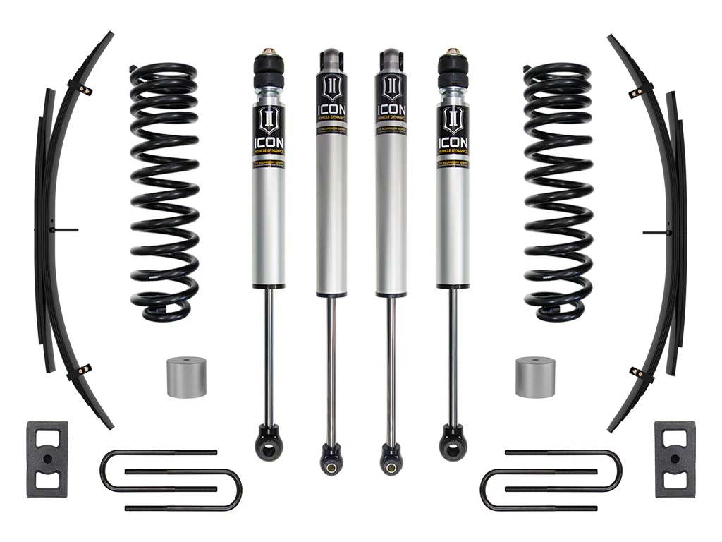 Icon 2.5" Stage 1 Suspension System w/Expansion Packs Kit for 2023 Ford F250 Super Duty Diesel