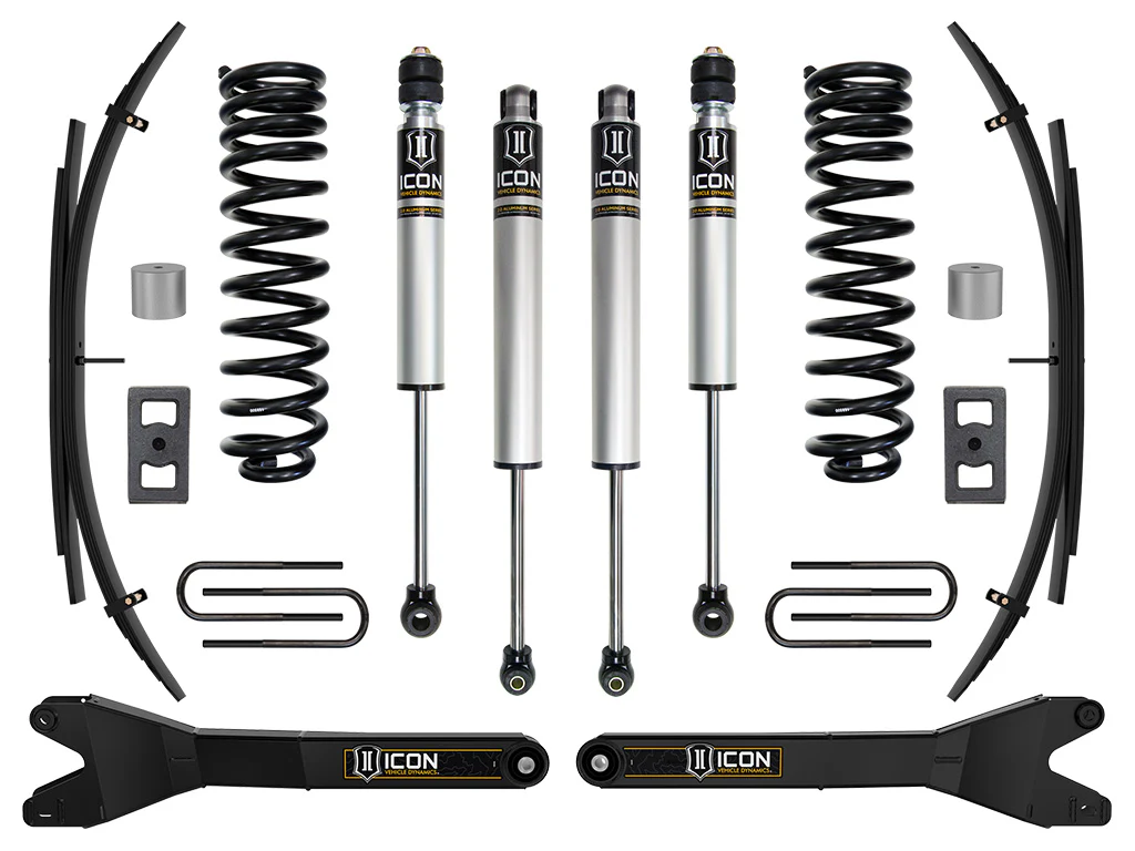 Icon 2.5" Stage 1 Suspension System w/Radius Arms & expansion Pack Kit for 2023-2025 Ford F250 Super Duty 4WD Gas