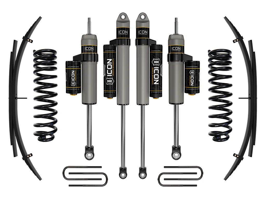 Icon 2.5" Stage 2 Suspension System w/Expansion Pack Kit for 2020-2022 Ford F350 Super Duty 4WD Diesel Std Cab Pickup