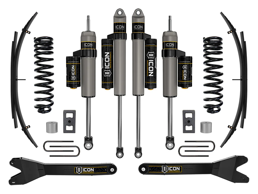 Icon 2.5" Stage 2 Suspension System w/Radius Arms + Expansion Pack Kit for 2023-2026 Ford F350 Super Duty Gas
