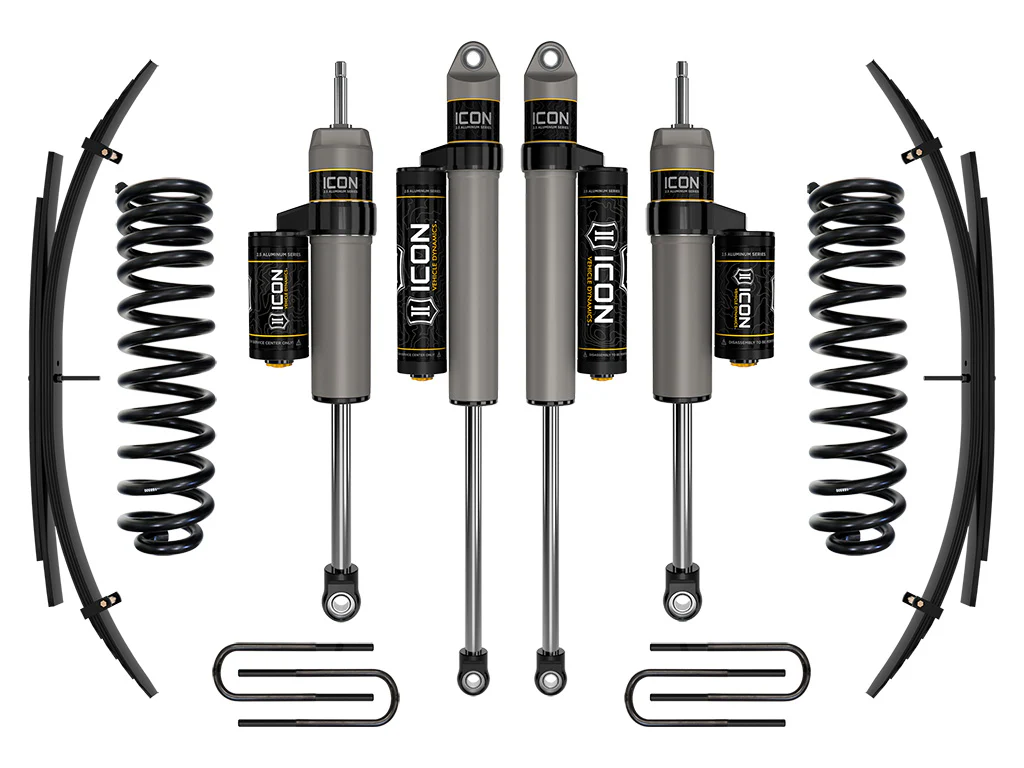 Icon 2.5" Stage 3 Suspension System w/Expansion Pack Kit for 2011-2016 Ford F250 Super Duty 4WD Diesel Crew Cab Pickup