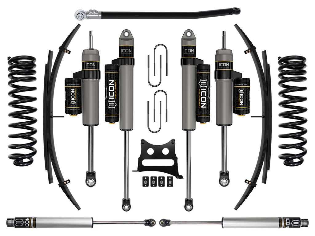 Icon 2.5" Stage 4 Suspension System w/Expansion Pack Kit for 2008-2010 Ford F250 Super Duty 4WD Diesel Crew Cab Pickup