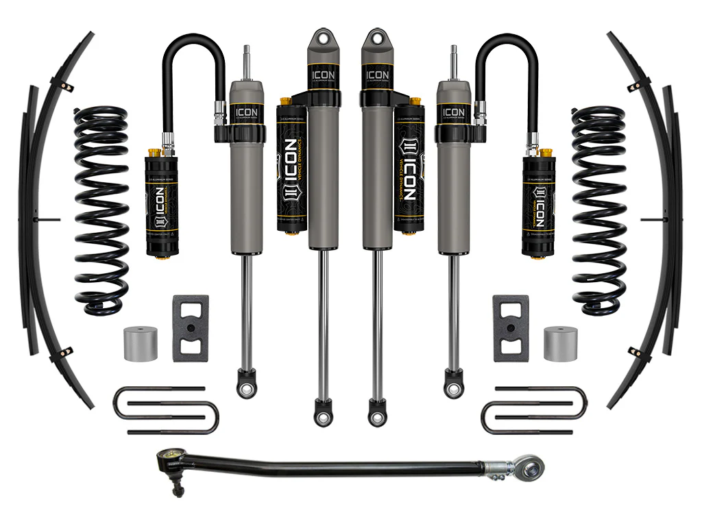 Icon 2.5" Stage 4 Suspension System w/Expansion Pack Kit for 2023-2026 Ford F350 Super Duty Diesel