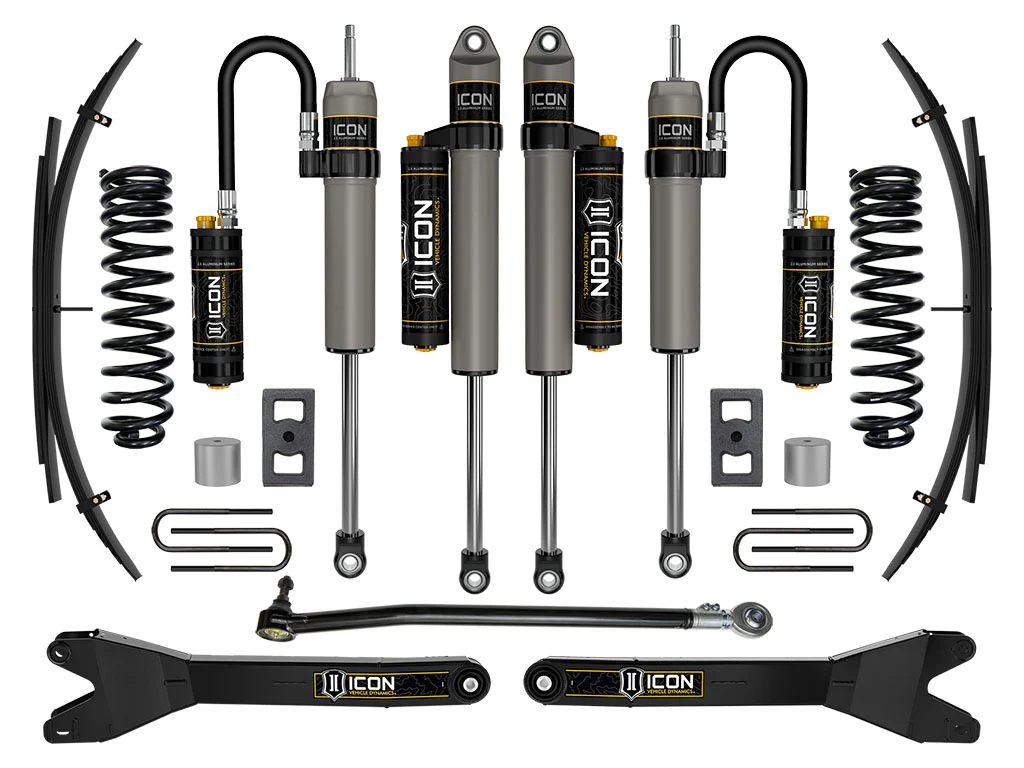 Icon 2.5" Stage 4 Suspension System w/Radius arm & Expansion Pack Kit for 2023-2025 Ford F250 Super Duty 4WD Gas