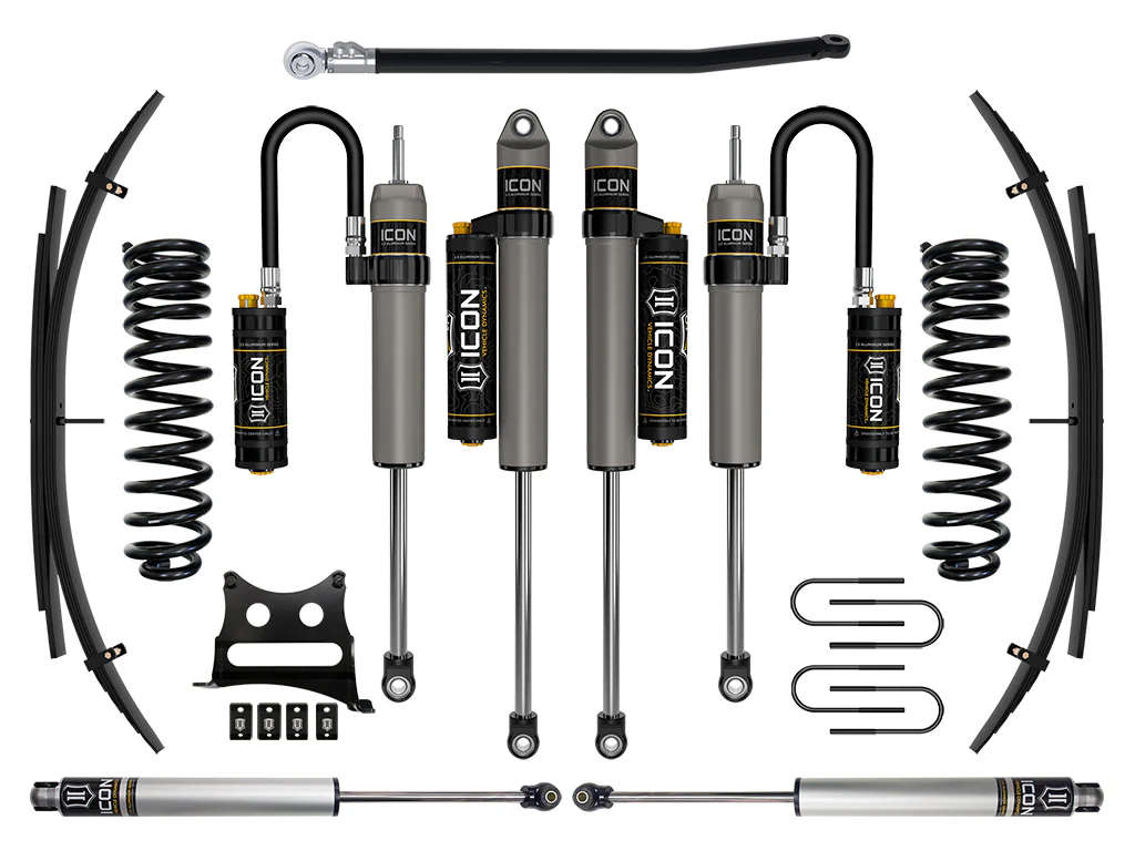 Icon 2.5" Stage 5 Suspension System w/Expansion Pack Kit for 2008-2010 Ford F250 Super Duty 4WD Diesel Crew Cab Pickup