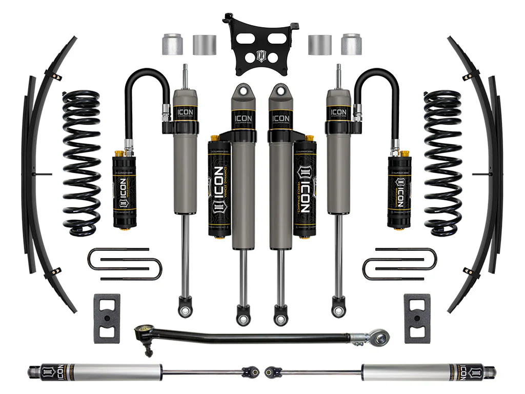 Icon 2.5" Stage 5 Suspension System w/Expansion Packs Kit for 2023-2026 Ford F350 Super Duty 4WD Diesel Extended Cab Pickup