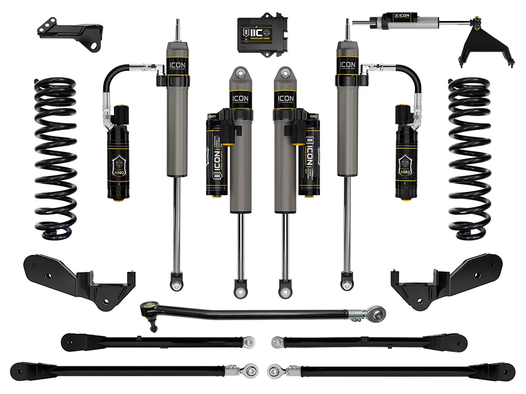 Icon 2.5" Stage 6 Suspension System w/4 LINK Kit for 2023-2025 Ford F250 Super Duty 4WD Diesel