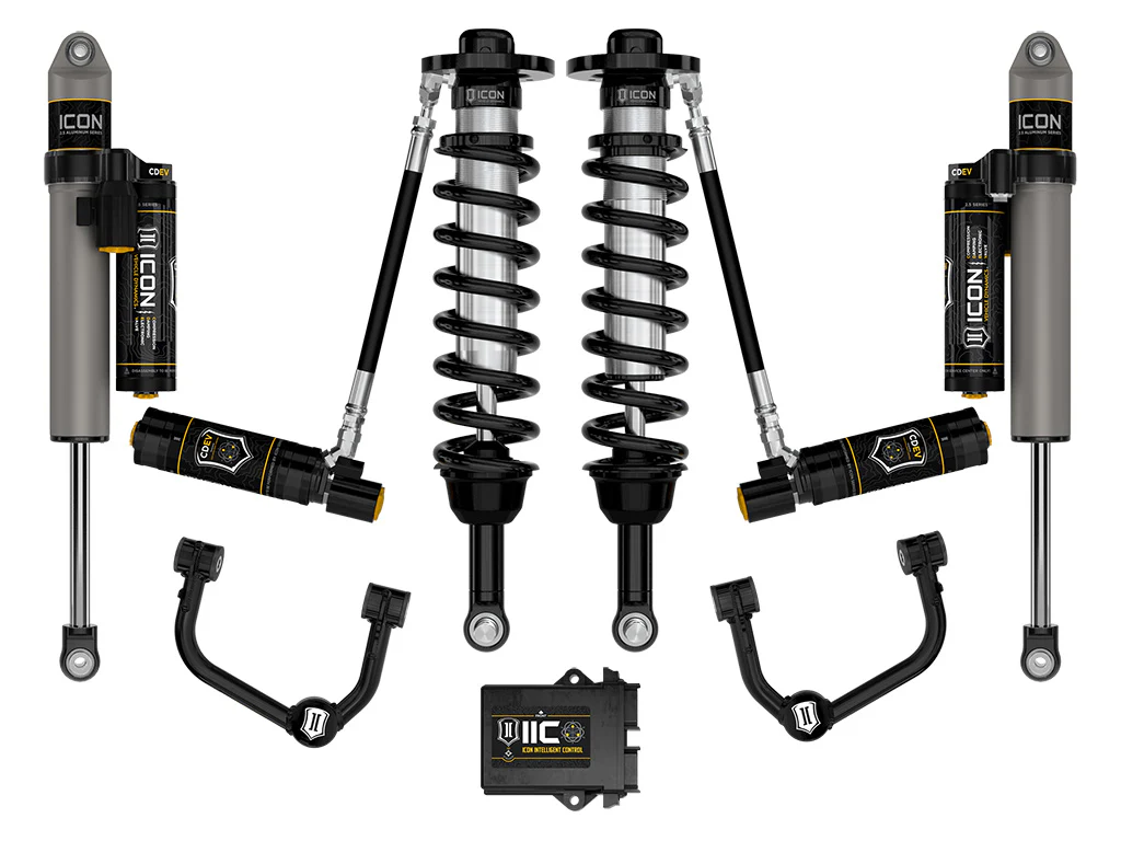 Icon 2.75-3.5" Stage 5 Suspension System w/Tubular UCA Kit for 2021 Ford F150 4WD