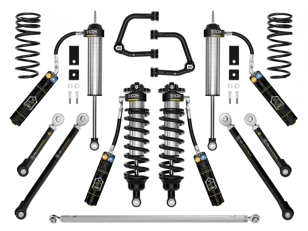 Icon 3-4.25" Stage 2 3.0 Suspension System CDXS Tubular Kit for 2023-2025 Toyota Sequoia 4WD