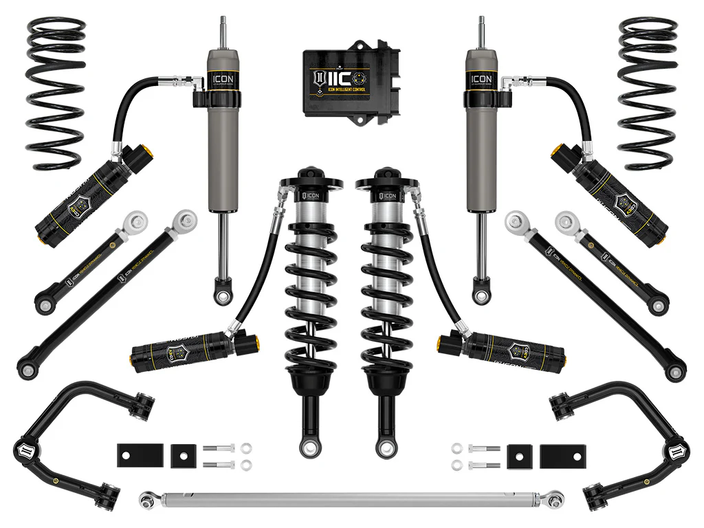 Icon 3-4.5" Stage 12 Suspension System w/Tubular TRD Pro Kit for 2023-2025 Toyota Sequoia 4WD