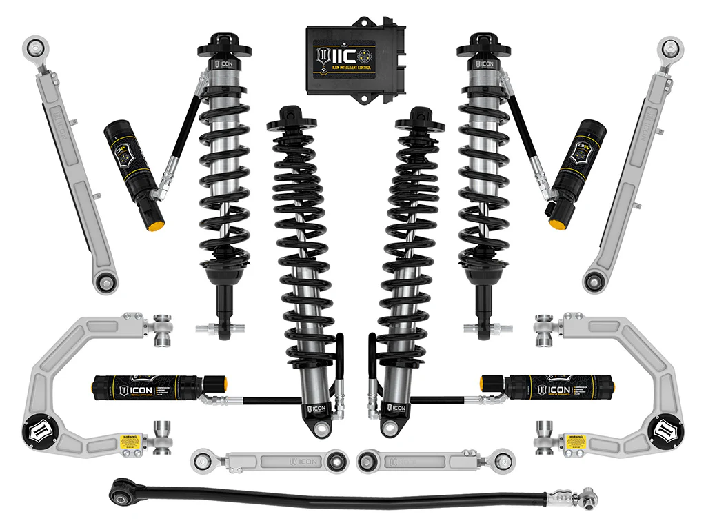 Icon 3-4" Lift Stage 8 Suspension System Billet Kit for 2021-2023 Ford Bronco