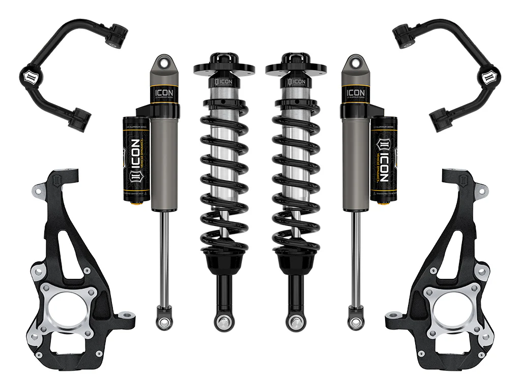 Icon 3.5-4.5" Stage 2 Suspension System w/Tubular UCA Kit for 2021 Ford F150 4WD Flex