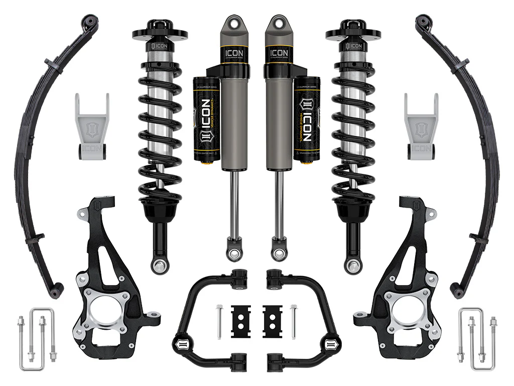 Icon 3.5-4.5" Stage 2 Suspension System w/Tubular UCA Kit for 2021 Ford F150 4WD Gas